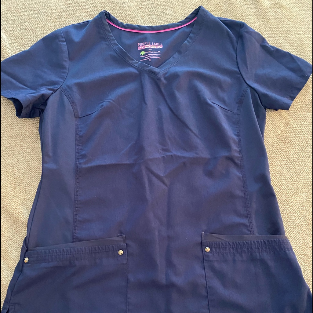 Purple Label Yoga Brand Scrub Shirt
